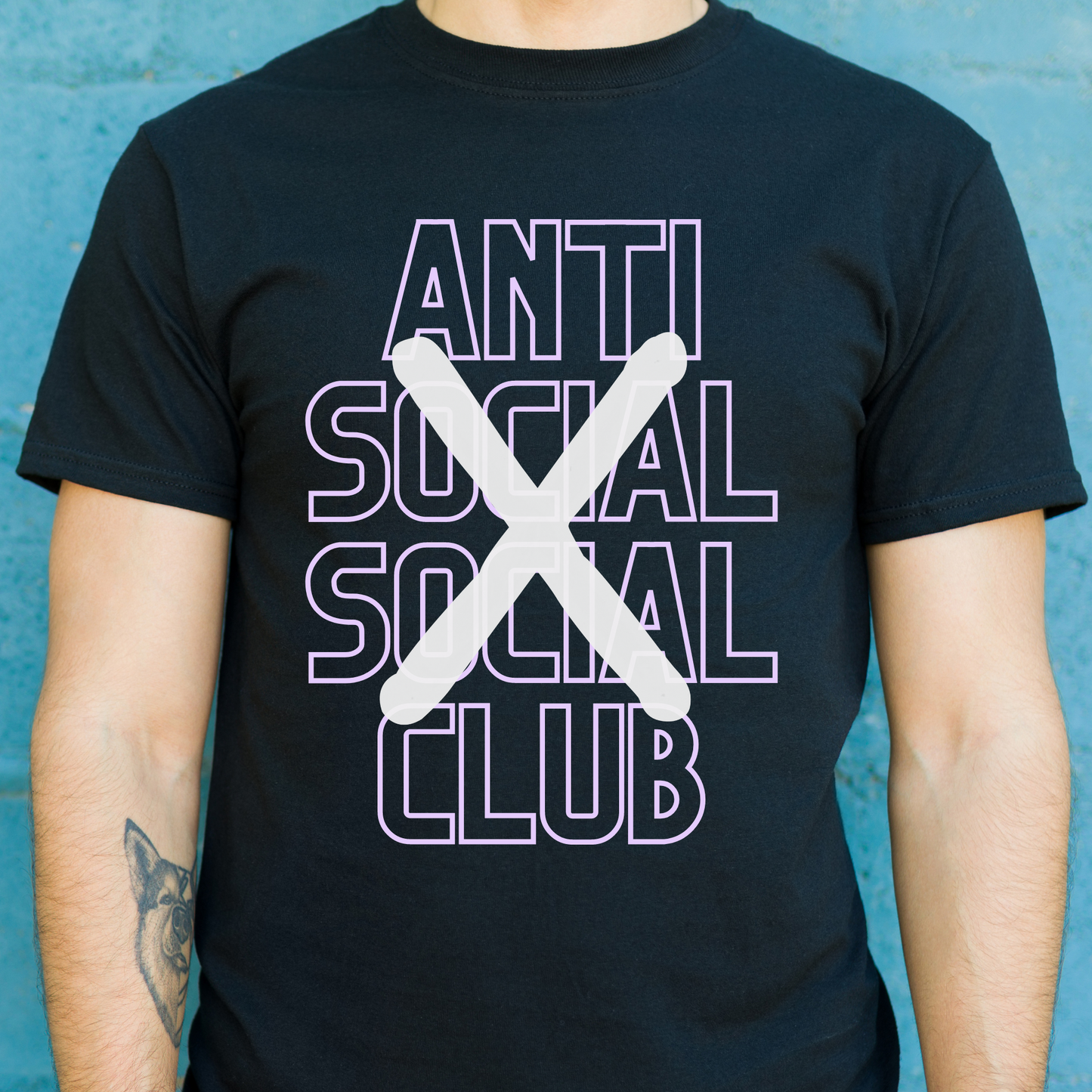 Anti social social club Men's funny T-Shirt - Premium t-shirt from Lees Krazy Teez - Just $19.95! Shop now at Lees Krazy Teez
