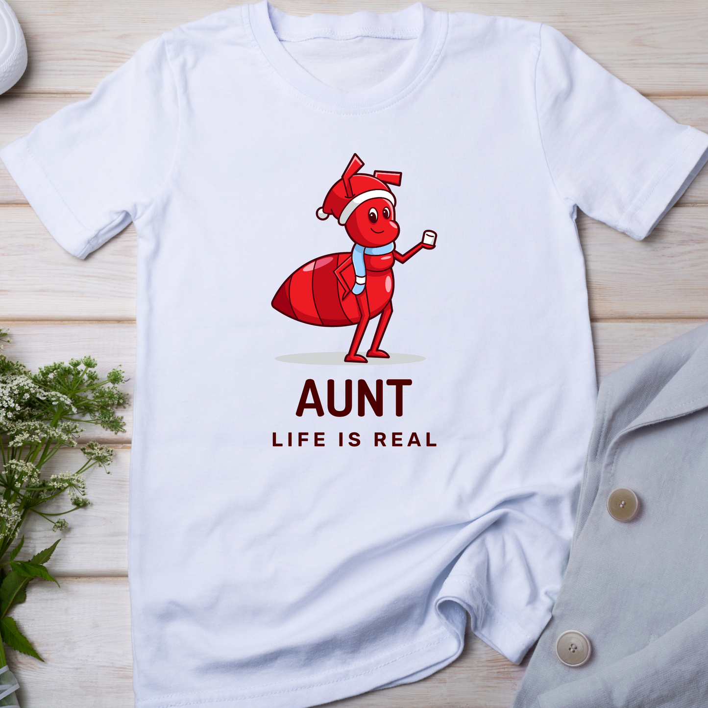 Aunt life is real women's t-shirt - cool aunt shirt - Premium t-shirt from Lees Krazy Teez - Just $21.95! Shop now at Lees Krazy Teez