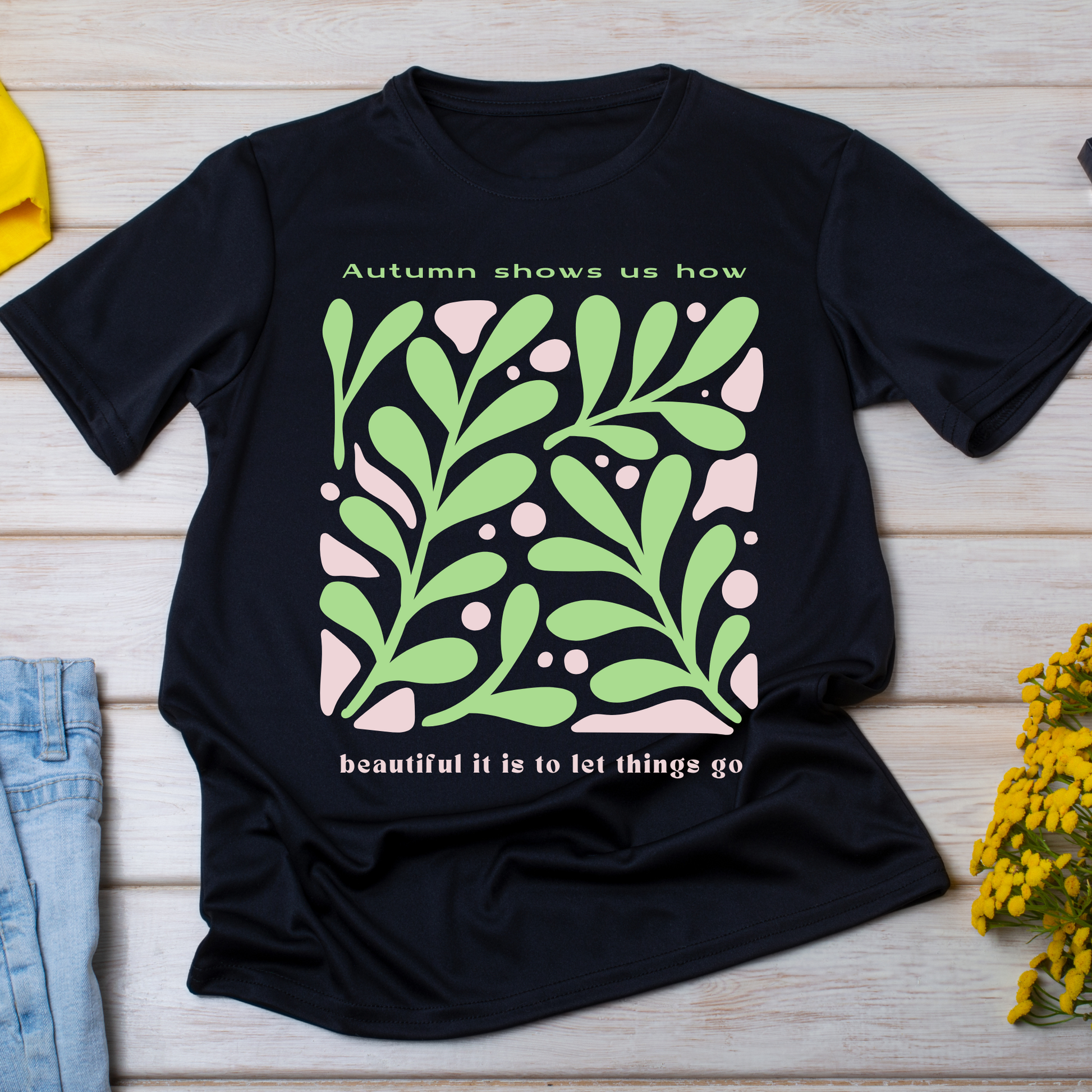 Autumn shows us how beautiful quote Women's t-shirt - Premium t-shirt from Lees Krazy Teez - Just $19.95! Shop now at Lees Krazy Teez