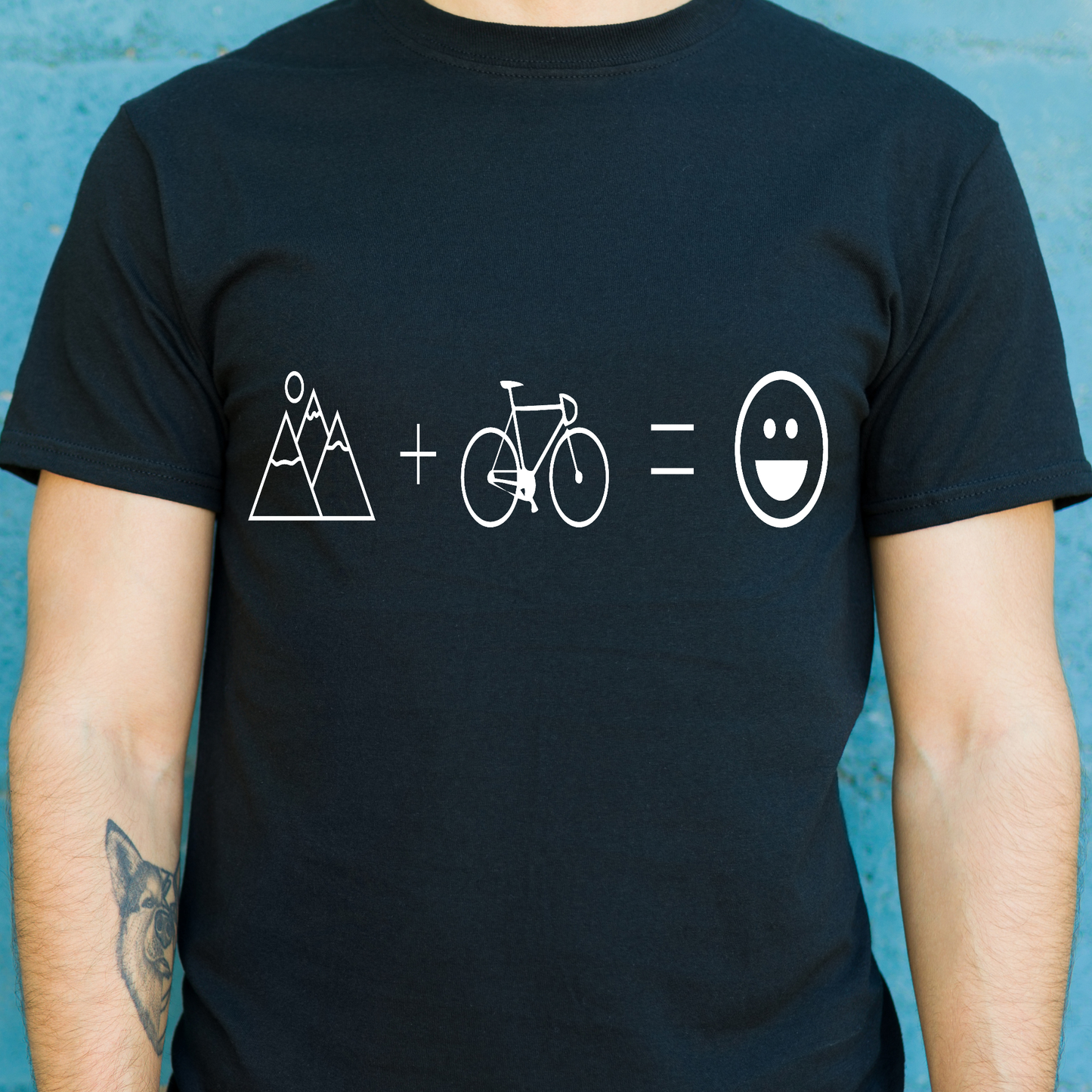 Awesome bikeridng happy Men's bicycle t-shirt - Premium t-shirt from Lees Krazy Teez - Just $19.95! Shop now at Lees Krazy Teez