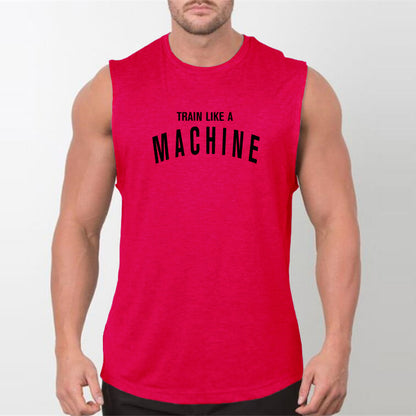 Train like a machine awesome Fitness Bodybuilding Men's t-shirt - Premium  from eprolo - Just $21.95! Shop now at Lees Krazy Teez