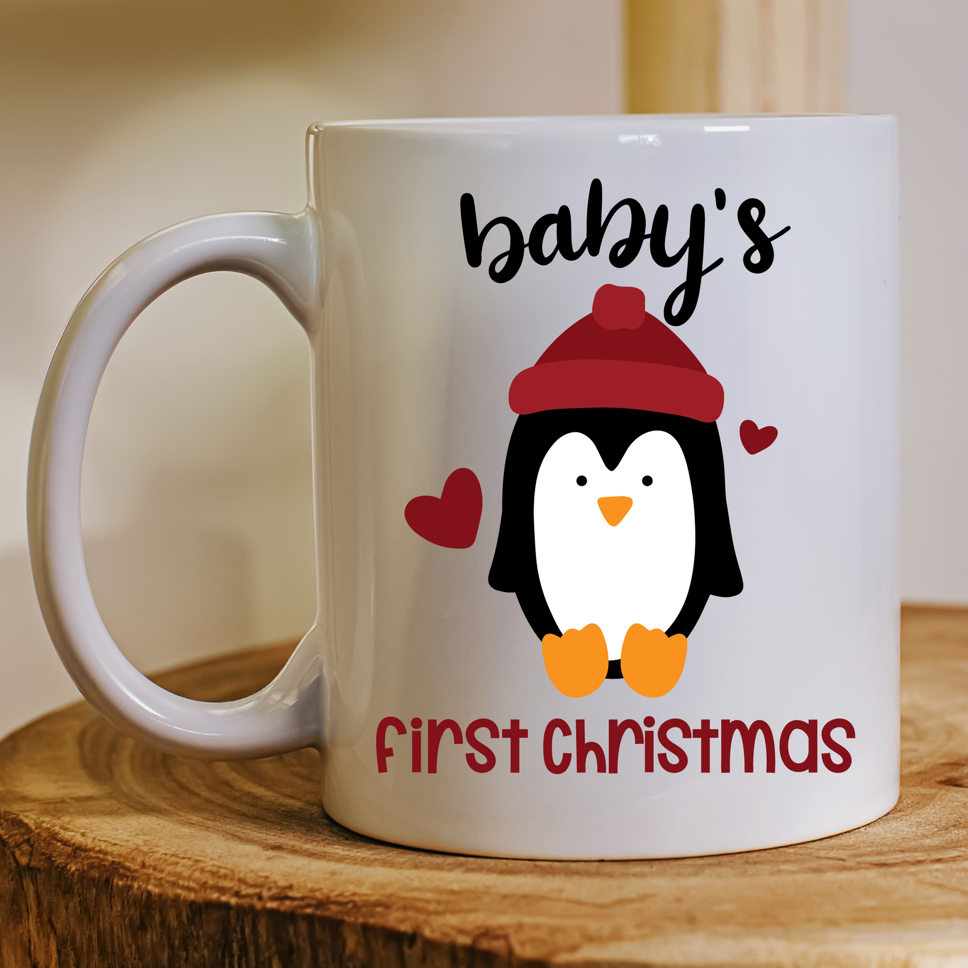 Baby's first Christmas holiday Mug - Premium mugs from Lees Krazy Teez - Just $24.95! Shop now at Lees Krazy Teez
