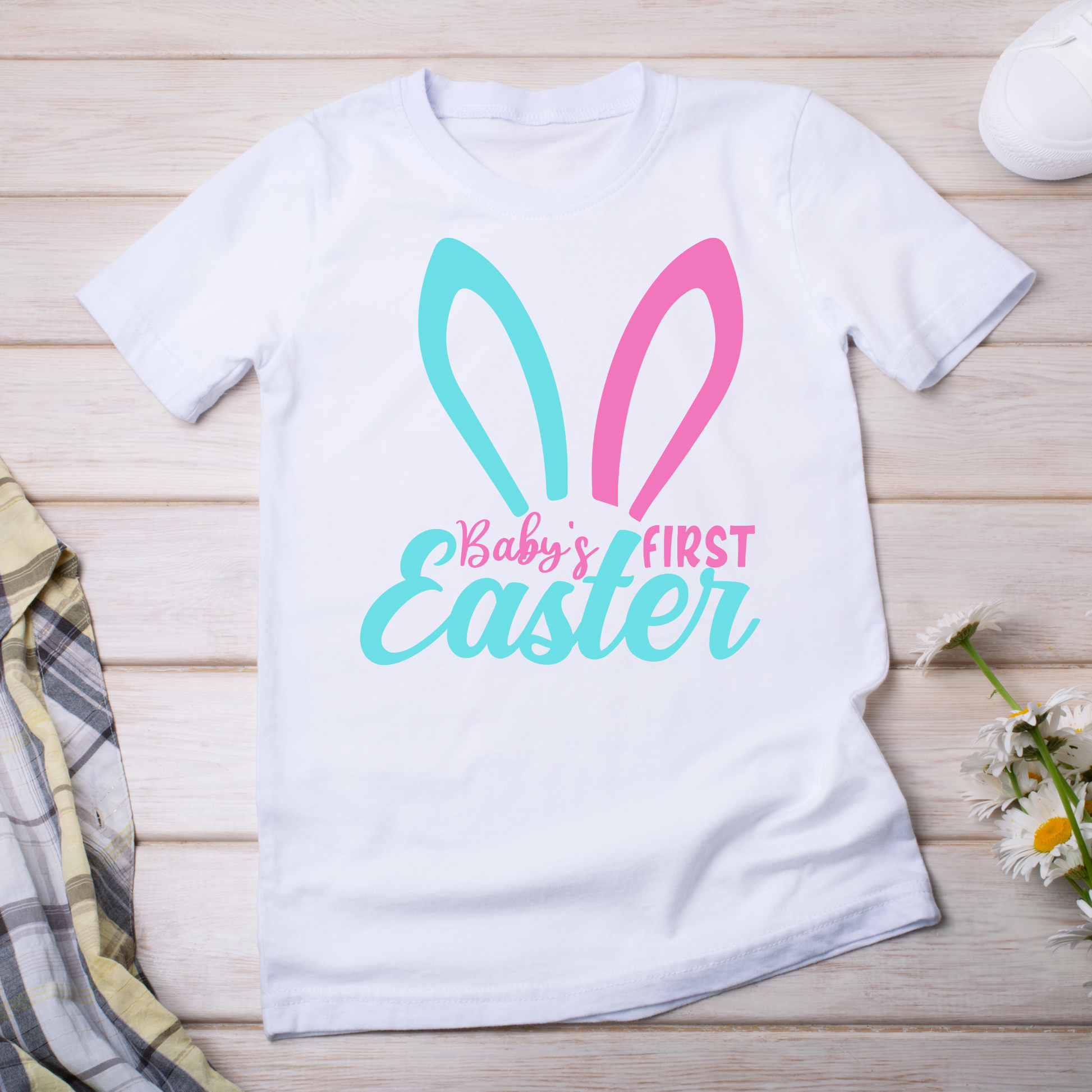 Baby's first easter Women's awesome t-shirt - Premium t-shirt from Lees Krazy Teez - Just $21.95! Shop now at Lees Krazy Teez