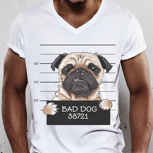 Bad dog 38721 awesome Men's funny dog t-shirt - Premium t-shirt from Lees Krazy Teez - Just $19.95! Shop now at Lees Krazy Teez