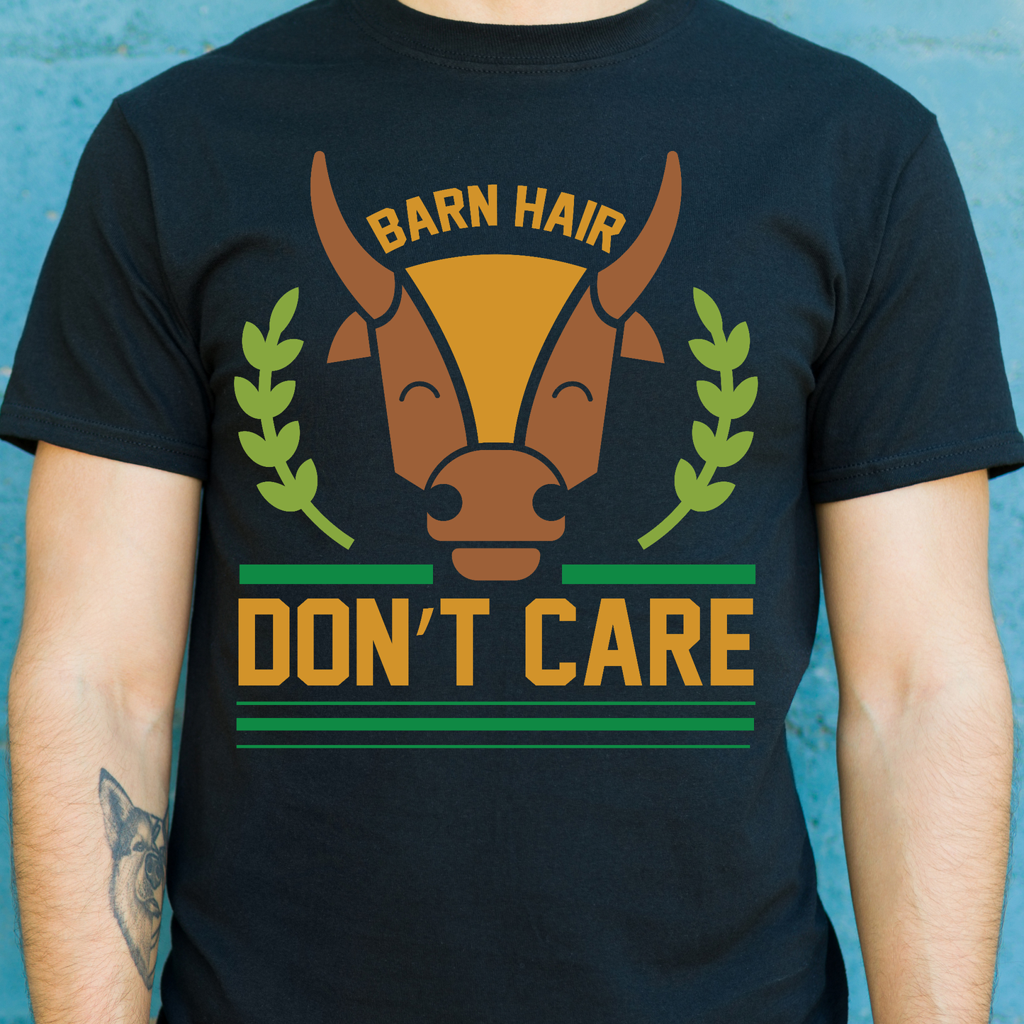 Barn hair don't care men's trendy animal t-shirt - Premium t-shirt from Lees Krazy Teez - Just $19.95! Shop now at Lees Krazy Teez