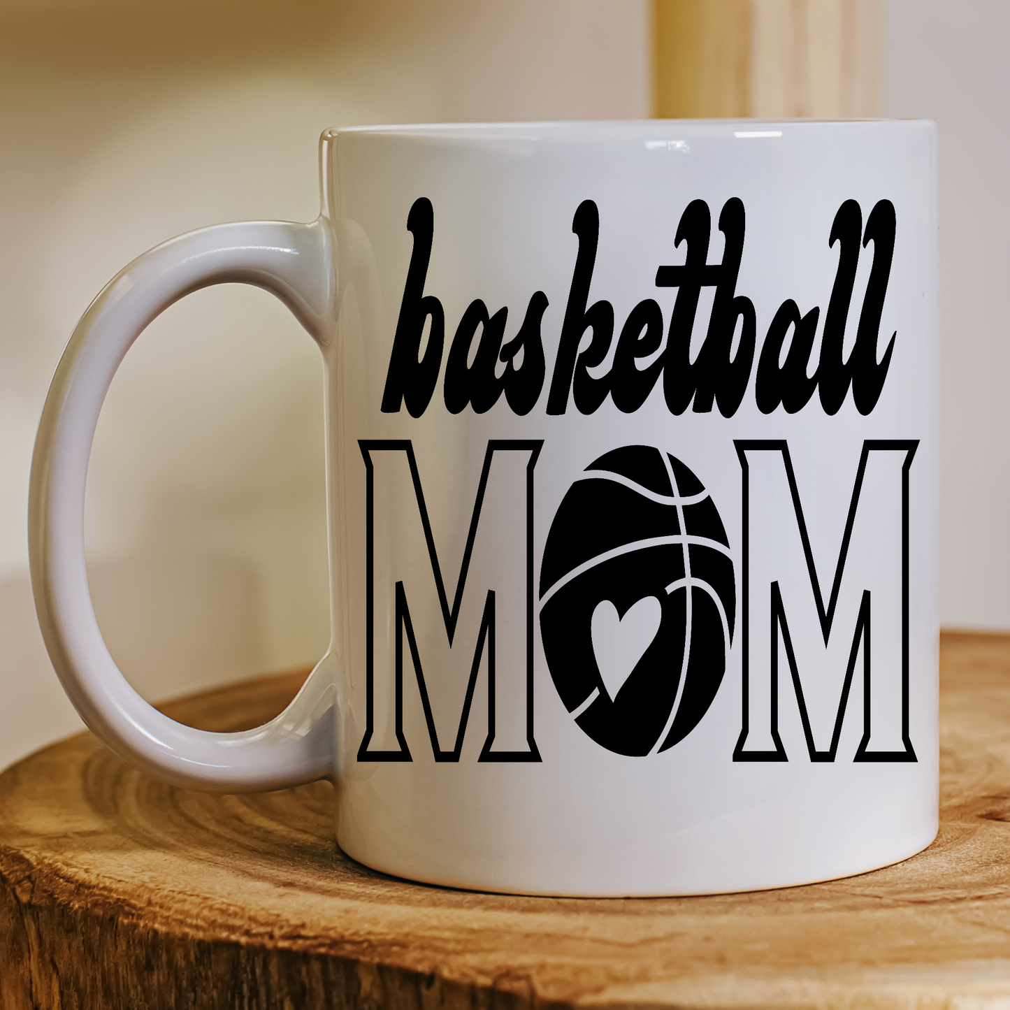 Basketball Mom sports Mothers Day Mug - Premium mugs from Lees Krazy Teez - Just $24.95! Shop now at Lees Krazy Teez