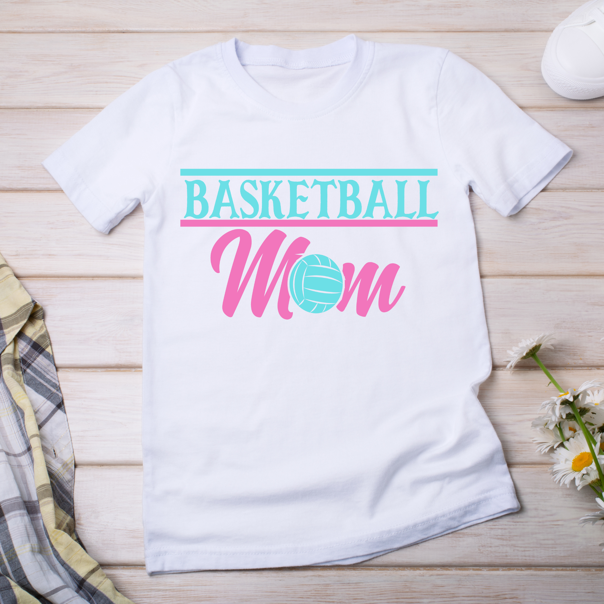 Basketball mom sports awesome Mommy Women's t-shirt - Premium t-shirt from Lees Krazy Teez - Just $21.95! Shop now at Lees Krazy Teez