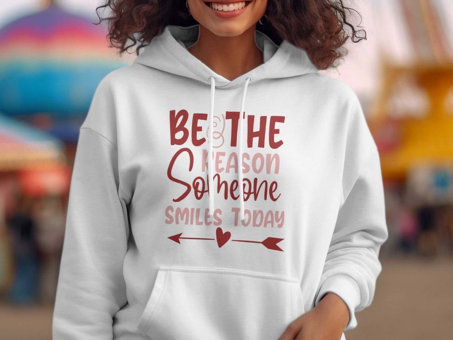 Be The Reason Someone Smiles Today Women's Hoodie - Premium hoodies from Lees Krazy Teez - Just $39.95! Shop now at Lees Krazy Teez