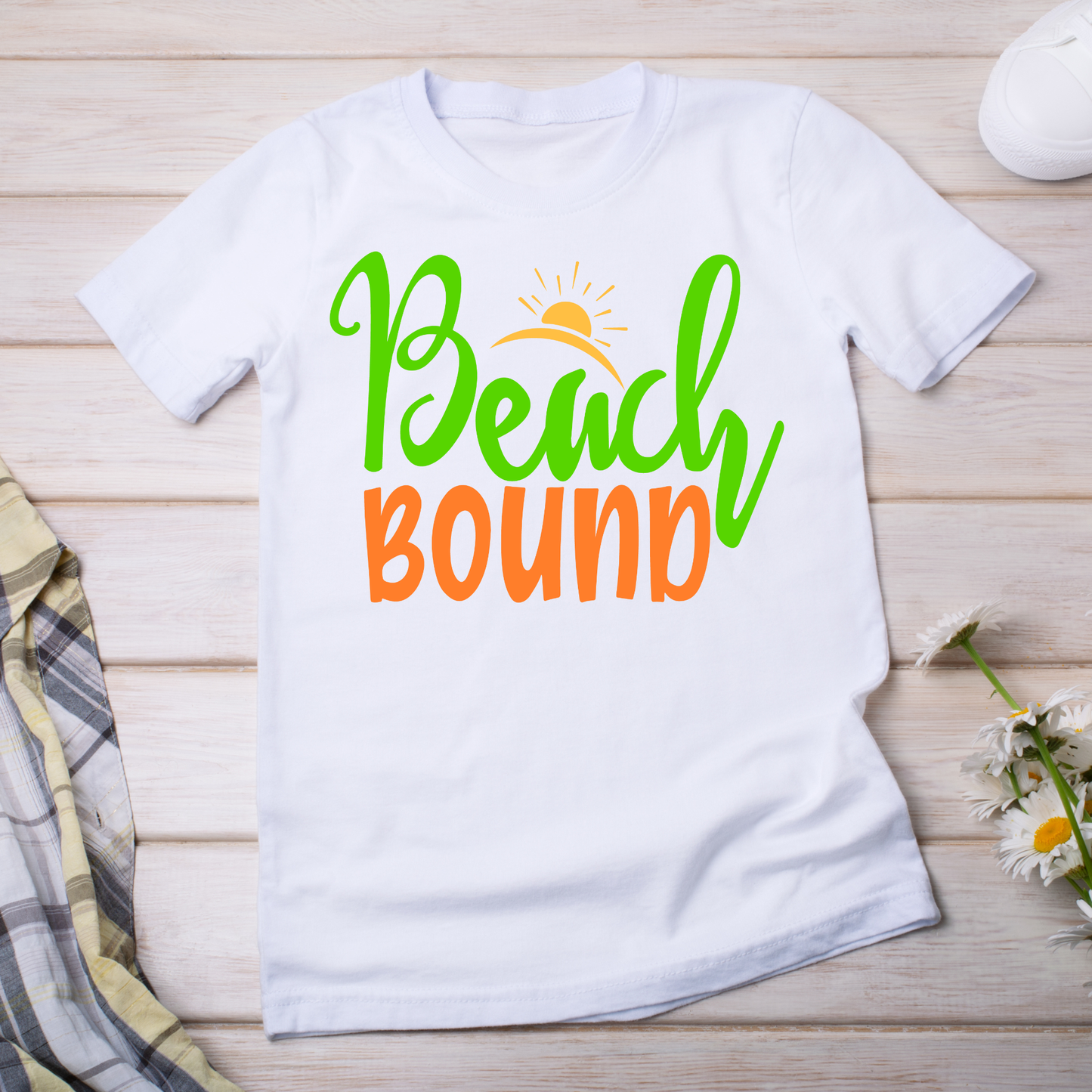 Beach bound sunshine vacation ocean tee Women's t-shirt - Premium t-shirt from Lees Krazy Teez - Just $21.95! Shop now at Lees Krazy Teez