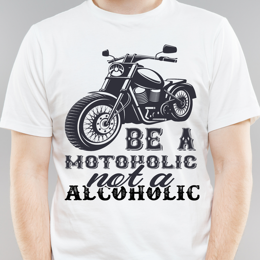Be a motoholic not a alcohol motorcycle Men's trendy t shirt - Premium t-shirt from Lees Krazy Teez - Just $21.95! Shop now at Lees Krazy Teez
