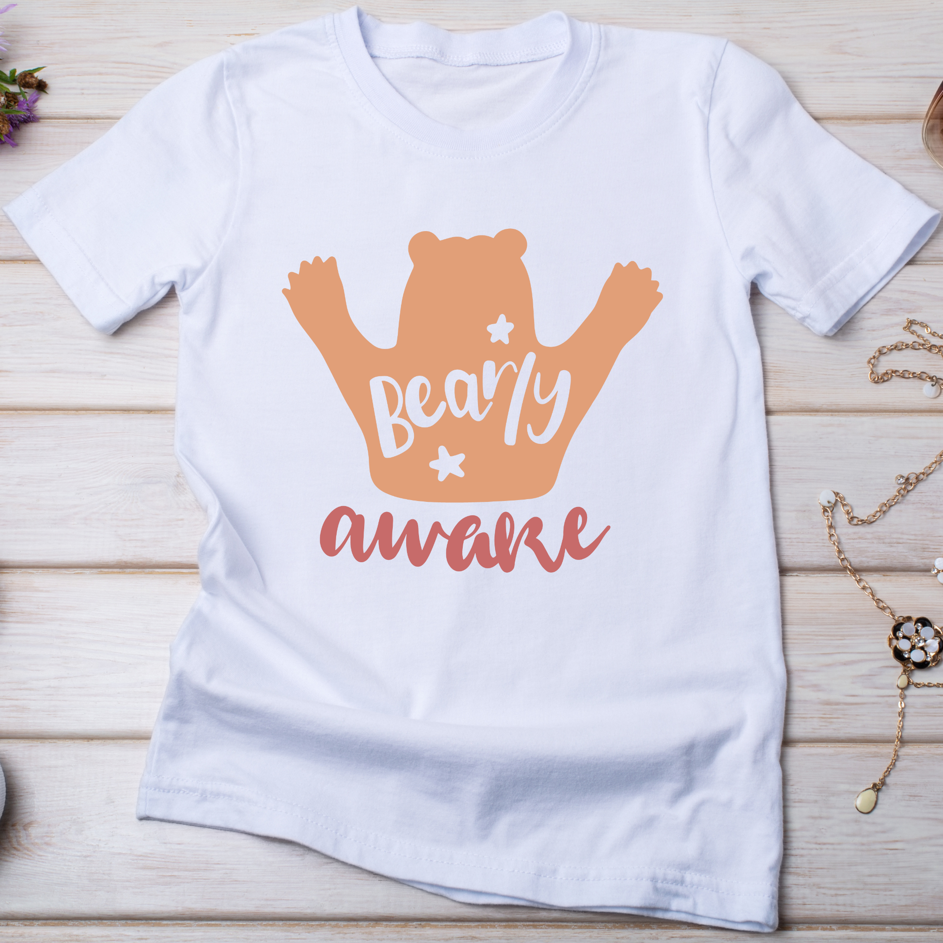 Bearly awake funny awesome Women t-shirt - Premium t-shirt from Lees Krazy Teez - Just $19.95! Shop now at Lees Krazy Teez