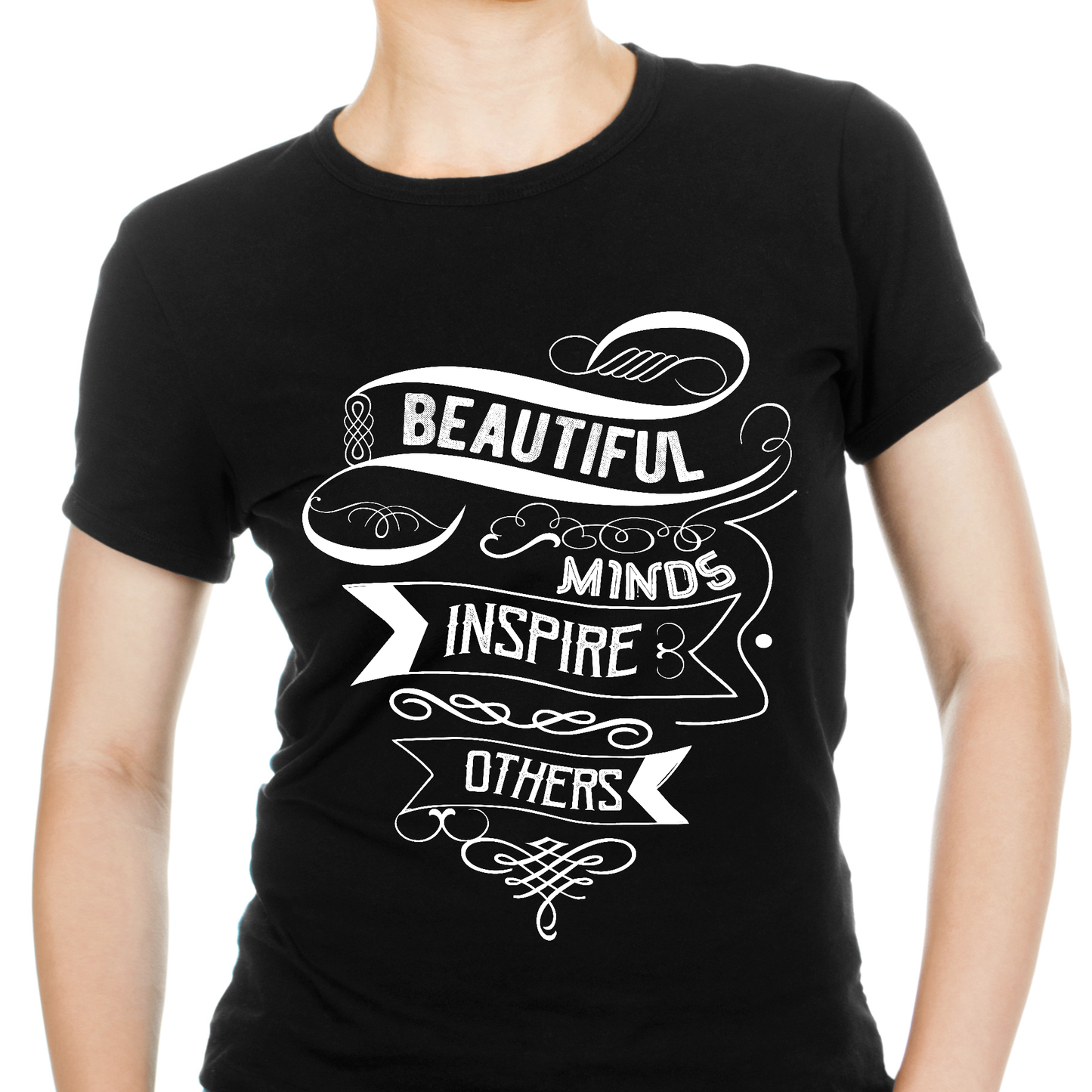 Beautiful minds inspire others motivational Women's t-shirt - Premium t-shirt from Lees Krazy Teez - Just $19.95! Shop now at Lees Krazy Teez
