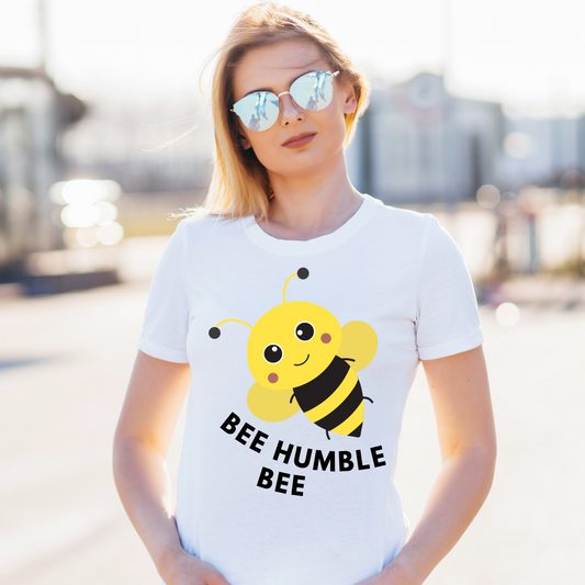 Bee humble women's tee - funny printed t shirts - Premium t-shirt from Lees Krazy Teez - Shop now at Lees Krazy Teez
