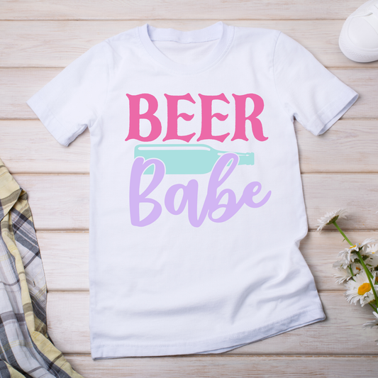 Beer babe awesome drinking party Women's t-shirt - Premium t-shirt from Lees Krazy Teez - Just $19.95! Shop now at Lees Krazy Teez