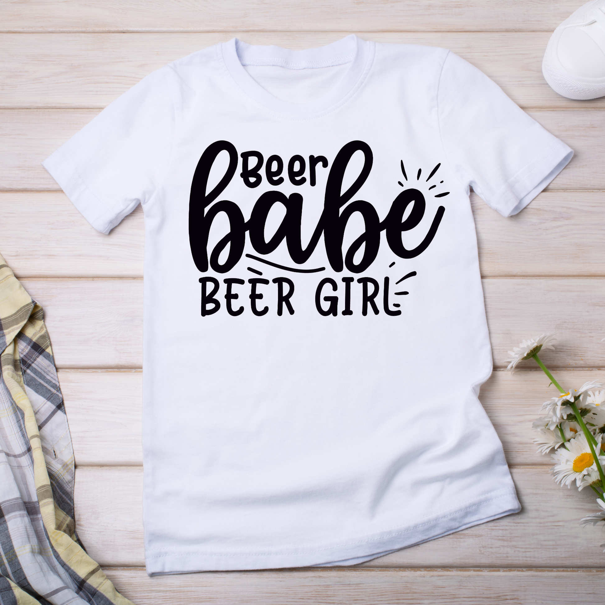 Beer babe beer girl drinking party Women's adult t-shirt - Premium t-shirt from Lees Krazy Teez - Just $19.95! Shop now at Lees Krazy Teez