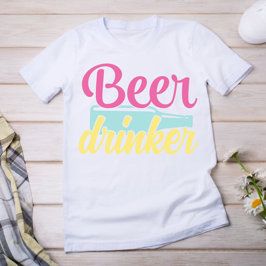 Beer drinker awesome drinking party ladies t-shirt - Premium t-shirt from Lees Krazy Teez - Just $19.95! Shop now at Lees Krazy Teez