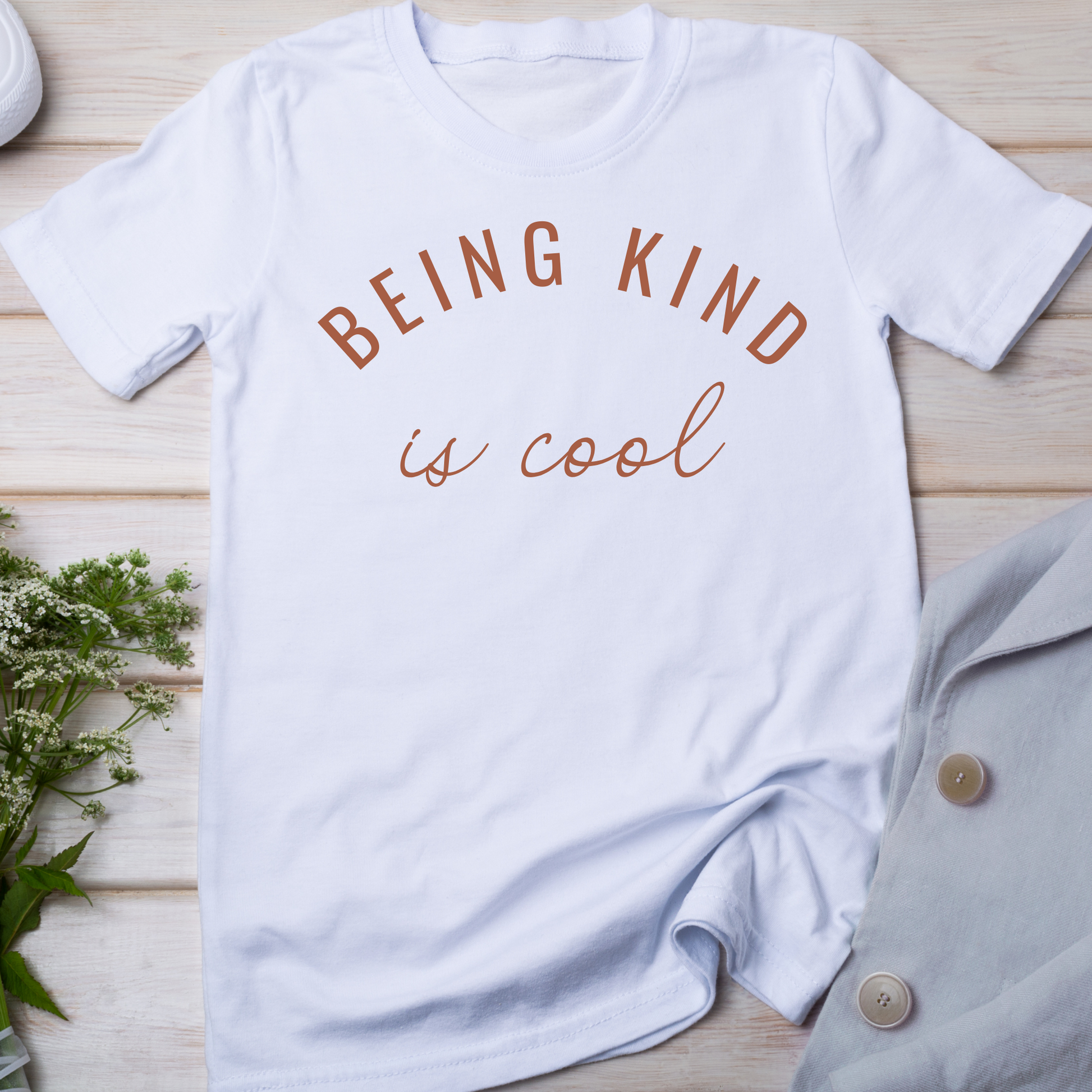 Being kind is cool awesome quote unique women tshirt - Premium t-shirt from Lees Krazy Teez - Just $19.95! Shop now at Lees Krazy Teez