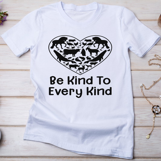 Be kind to every kind Women's vegan t-shirt - Premium t-shirt from Lees Krazy Teez - Just $19.95! Shop now at Lees Krazy Teez