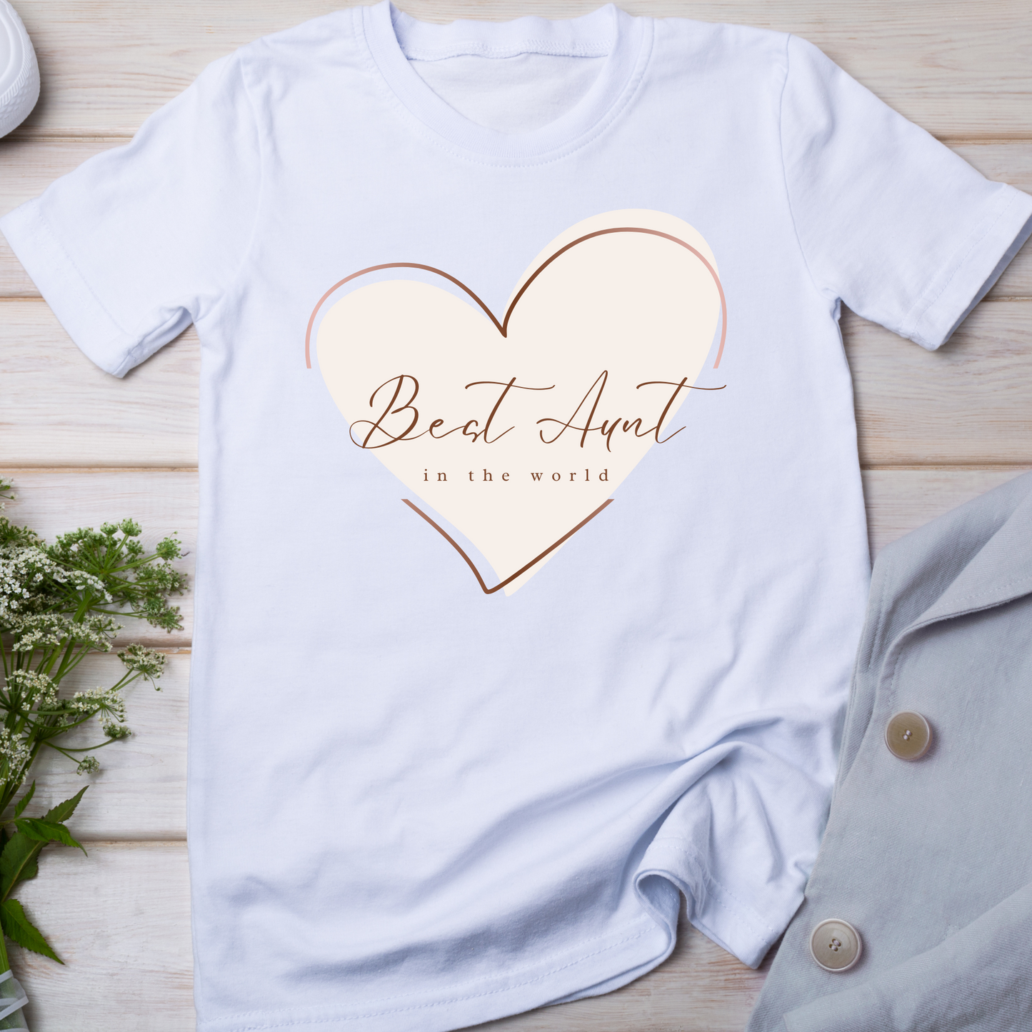 Best aunt in the world women's cool Aunt t-shirt - Premium t-shirt from Lees Krazy Teez - Just $19.95! Shop now at Lees Krazy Teez