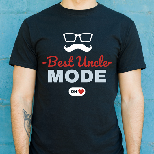 Best uncle mode on awesome uncle Men's t-shirt - Premium t-shirt from Lees Krazy Teez - Just $19.95! Shop now at Lees Krazy Teez