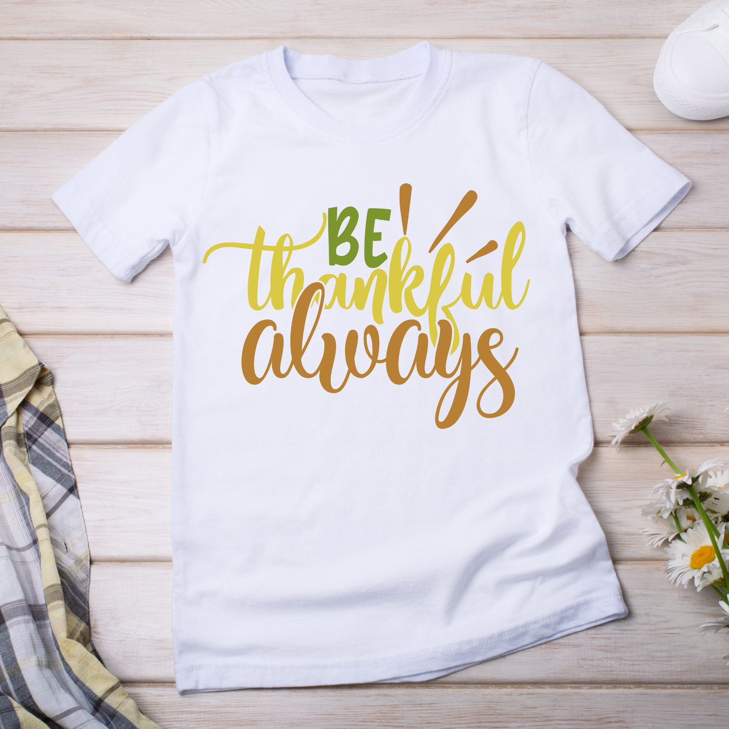 Be thankful always awesome Women's ladies t-shirt - Premium t-shirt from Lees Krazy Teez - Just $19.95! Shop now at Lees Krazy Teez