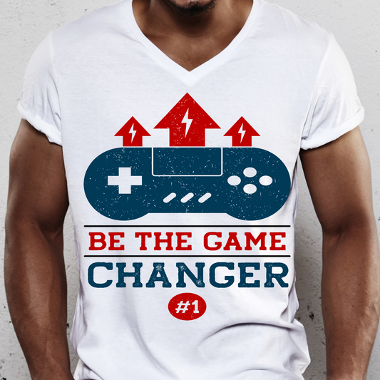 Be the game changer number 1 Men's gamer t-shirt - Premium t-shirt from Lees Krazy Teez - Just $19.95! Shop now at Lees Krazy Teez