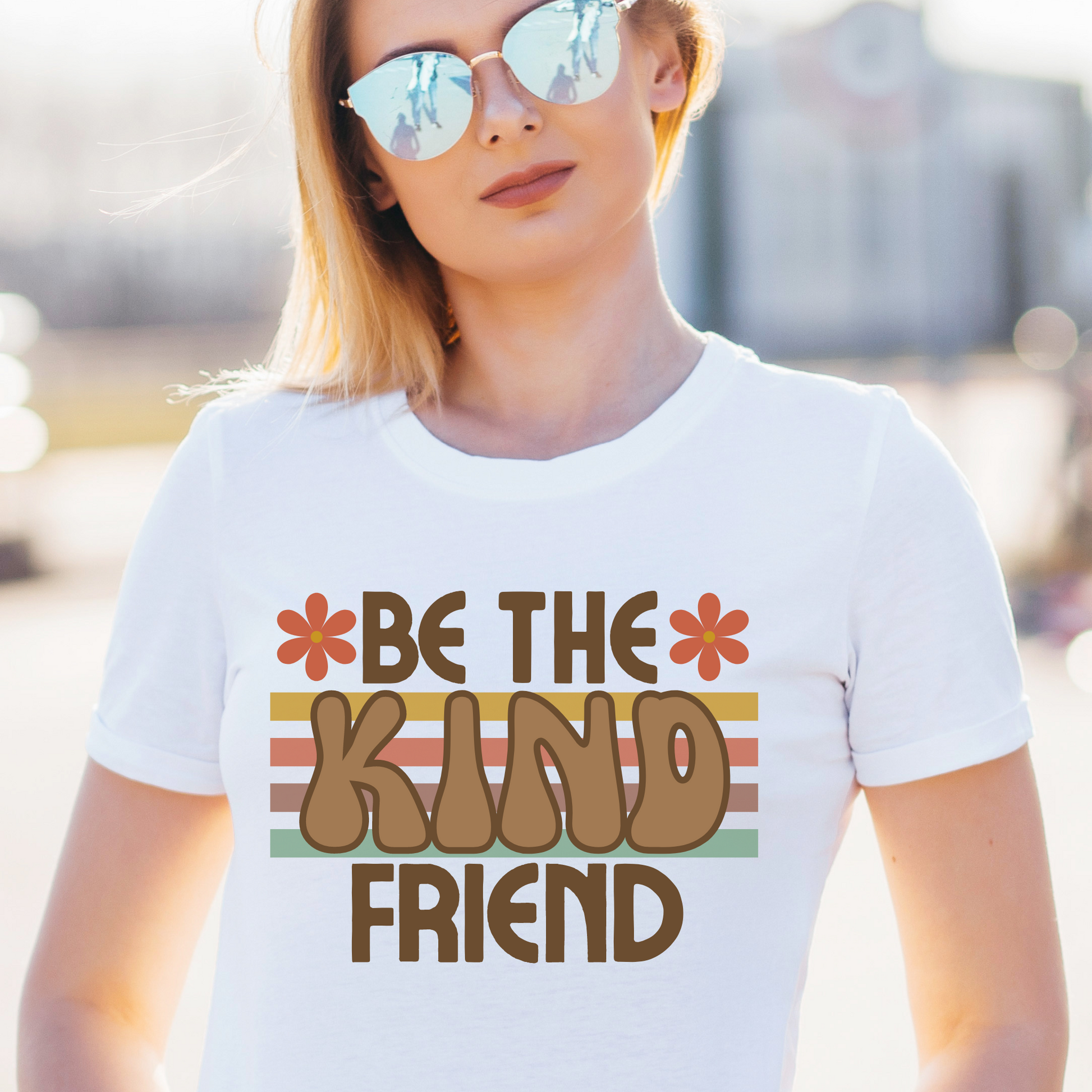 Be the kind friend Women's awesome t-shirt - Premium t-shirt from Lees Krazy Teez - Just $19.95! Shop now at Lees Krazy Teez