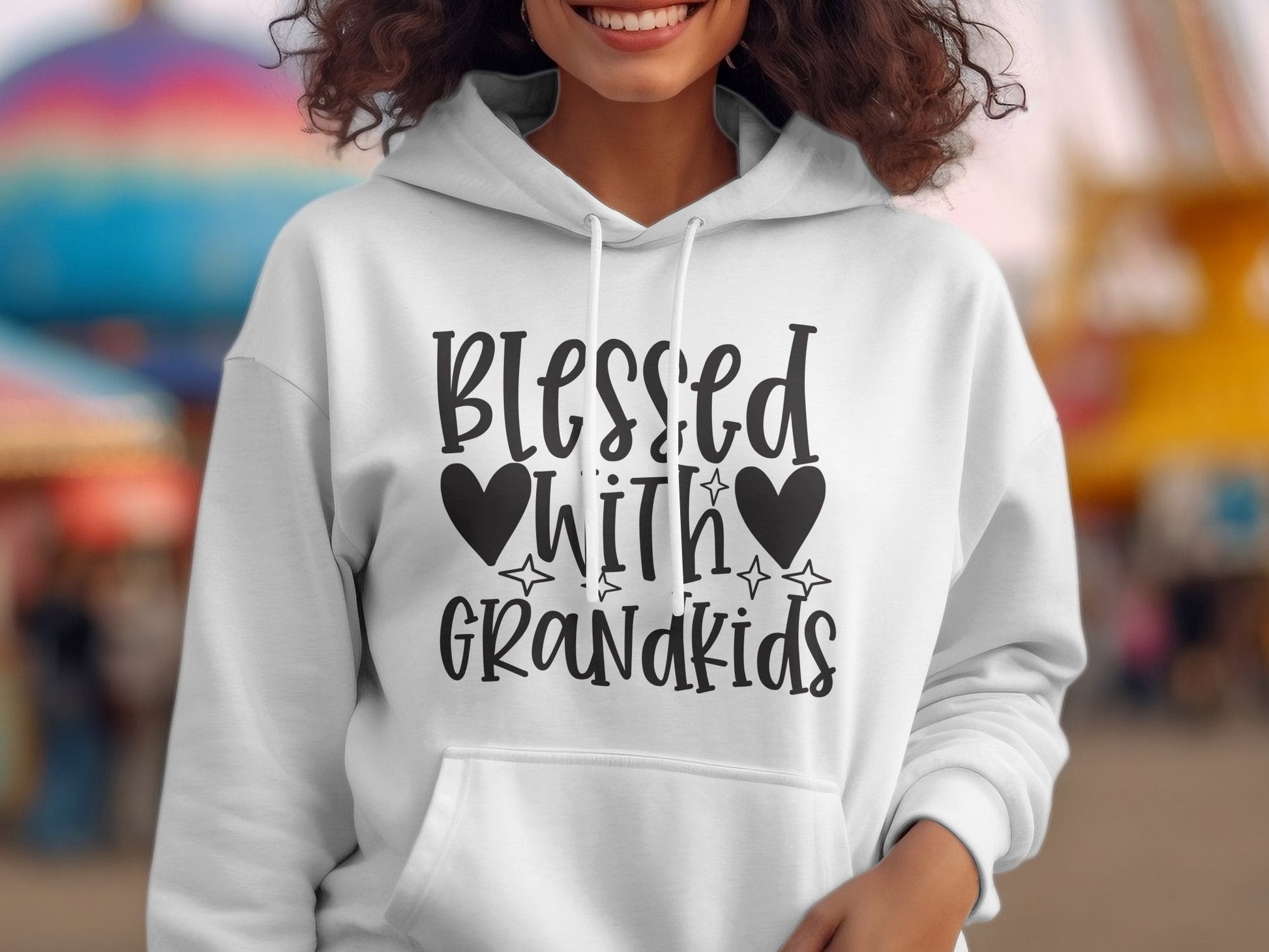 Blessed With Grandkids Women's Hoodie - Premium hoodies from Lees Krazy Teez - Just $39.95! Shop now at Lees Krazy Teez