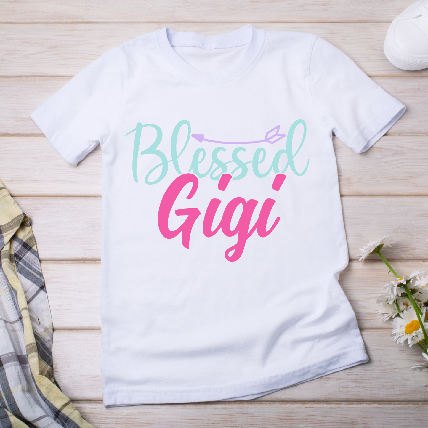 Blessed gigi Christian ladies Women's t-shirt - Premium t-shirt from Lees Krazy Teez - Just $21.95! Shop now at Lees Krazy Teez