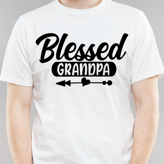 Blessed grandpa awesome sayings typography christian Men's t-shirt - Premium t-shirt from Lees Krazy Teez - Just $21.95! Shop now at Lees Krazy Teez