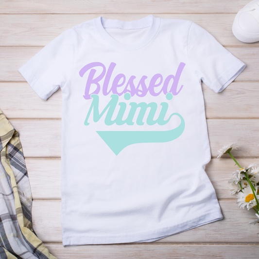 Blessed mimi sayings and quotes for Christian Women's t-shirt - Premium t-shirt from Lees Krazy Teez - Just $21.95! Shop now at Lees Krazy Teez