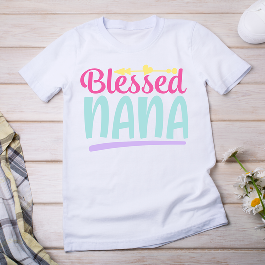 Blessed nana sayings and quotes religion Christian Women's t-shirt - Premium t-shirt from Lees Krazy Teez - Just $21.95! Shop now at Lees Krazy Teez