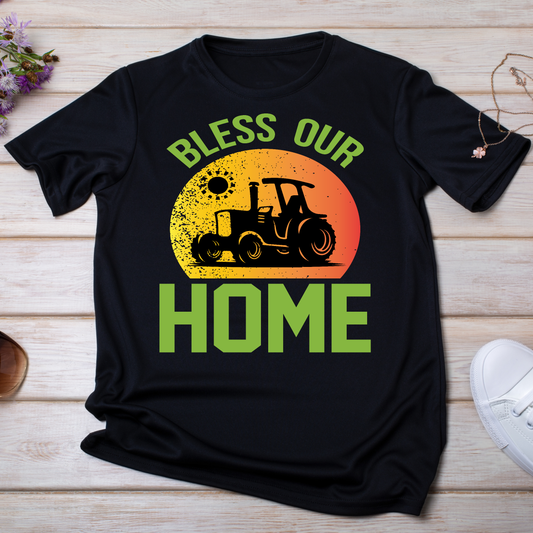 Bless our home Women's awesome farm graphic tee - Premium t-shirt from Lees Krazy Teez - Just $19.95! Shop now at Lees Krazy Teez