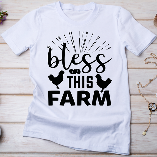 Bless this farm country living trendy t-shirt - Premium t-shirt from Lees Krazy Teez - Just $21.95! Shop now at Lees Krazy Teez