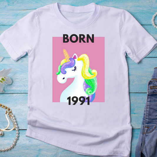 Born in 1991 awesome women's tee - 90s vintage t-shirt - Premium t-shirt from Lees Krazy Teez - Just $19.95! Shop now at Lees Krazy Teez