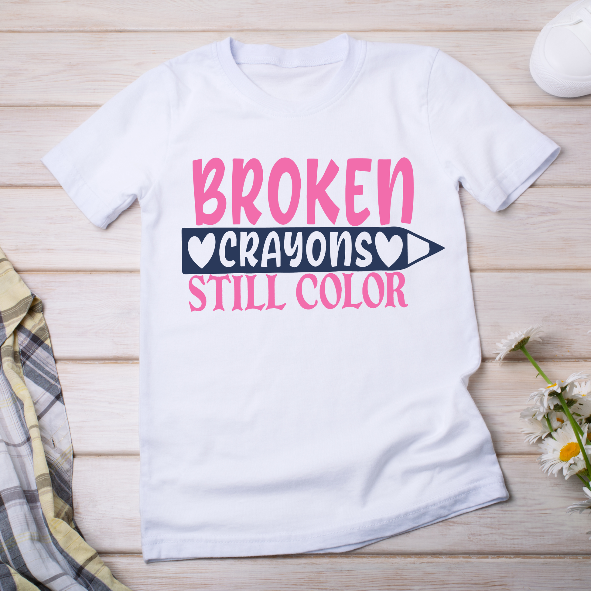 Broken crayons still color cute Women's t-shirt - Premium t-shirt from Lees Krazy Teez - Just $19.95! Shop now at Lees Krazy Teez