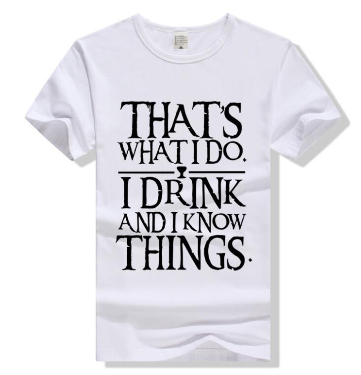 I Drink And I Know Things Funny T-Shirt - Premium t-shirt from eprolo - Just $19.95! Shop now at Lees Krazy Teez