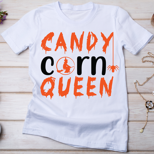 Candy corn queen Women's Halloween t-shirt - Premium t-shirt from Lees Krazy Teez - Just $19.95! Shop now at Lees Krazy Teez