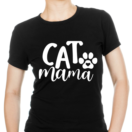 Cat Mama Women's awesome cat t-shirt - Premium t-shirt from Lees Krazy Teez - Just $19.95! Shop now at Lees Krazy Teez