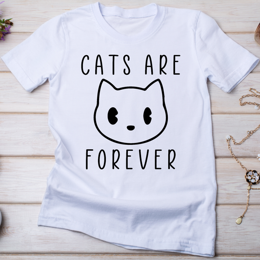 Cats are forever animal Women's t-shirt - Premium t-shirt from Lees Krazy Teez - Just $19.95! Shop now at Lees Krazy Teez