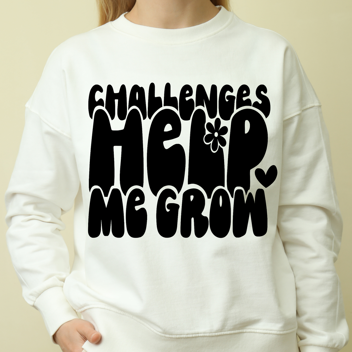 Challenges help me grow Women's funny hoodie - Premium t-shirt from Lees Krazy Teez - Just $39.95! Shop now at Lees Krazy Teez