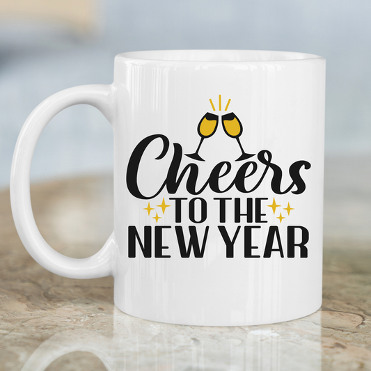 Cheers to the new year awesome Mug - Premium mugs from Lees Krazy Teez - Just $24.95! Shop now at Lees Krazy Teez