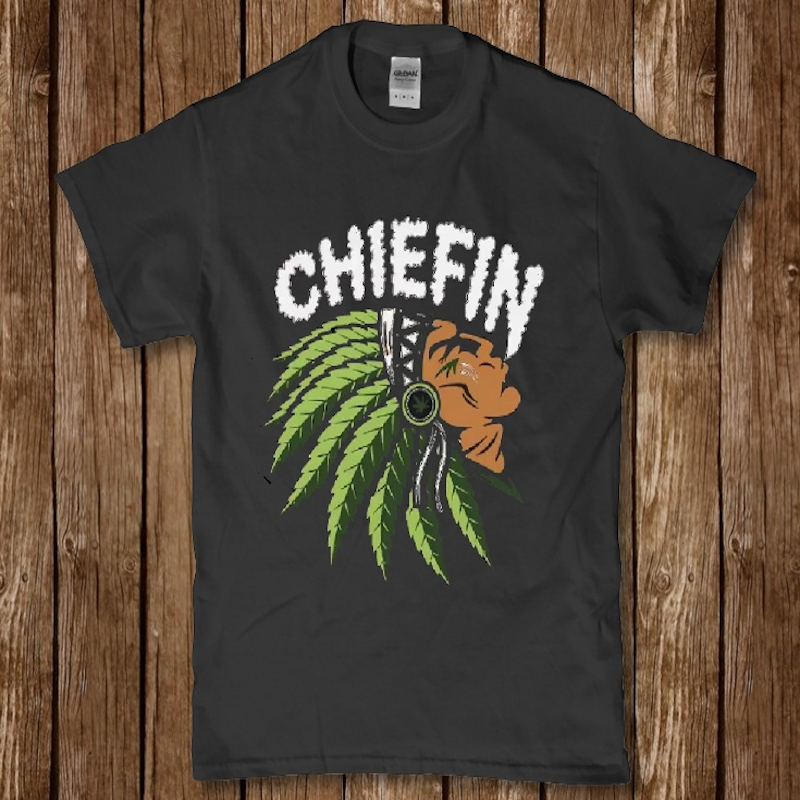 Chiefin weed Kansas city Chiefs funny Men's 420 t-shirt - Premium t-shirt from Lees Krazy Teez - Just $19.95! Shop now at Lees Krazy Teez