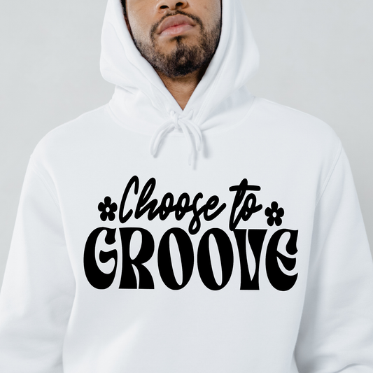 Choose to groove Men's hoodie - Premium t-shirt from Lees Krazy Teez - Just $39.95! Shop now at Lees Krazy Teez