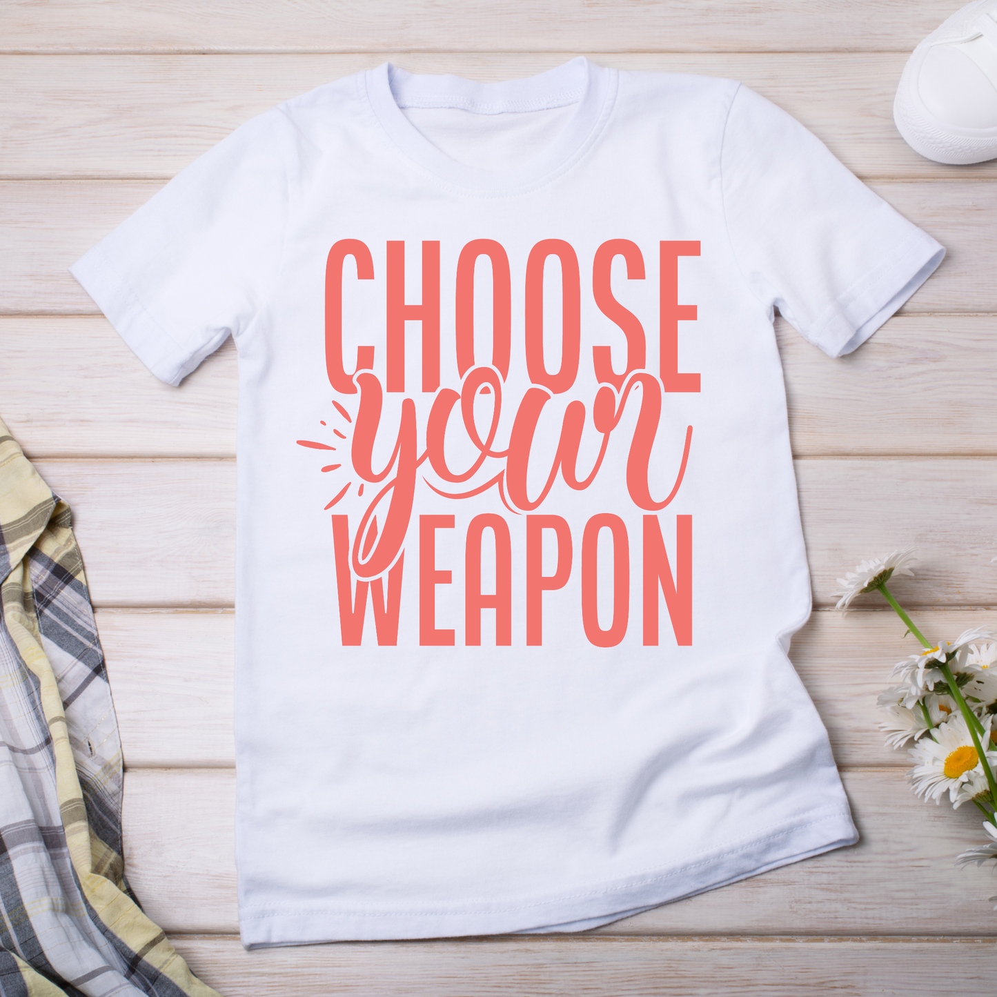 Choose your weapon gamer sayings - Women's nerdy t-shirt - Premium t-shirt from Lees Krazy Teez - Just $0! Shop now at Lees Krazy Teez