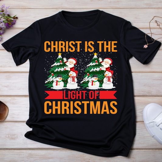 Christ is the light of Christmas holiday t-shirt - Premium t-shirt from Lees Krazy Teez - Just $19.95! Shop now at Lees Krazy Teez