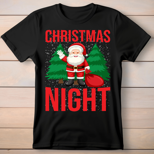 Christmas night holiday awesome Santa Claus t-shirt - Premium t-shirt from Lees Krazy Teez - Just $19.95! Shop now at Lees Krazy Teez