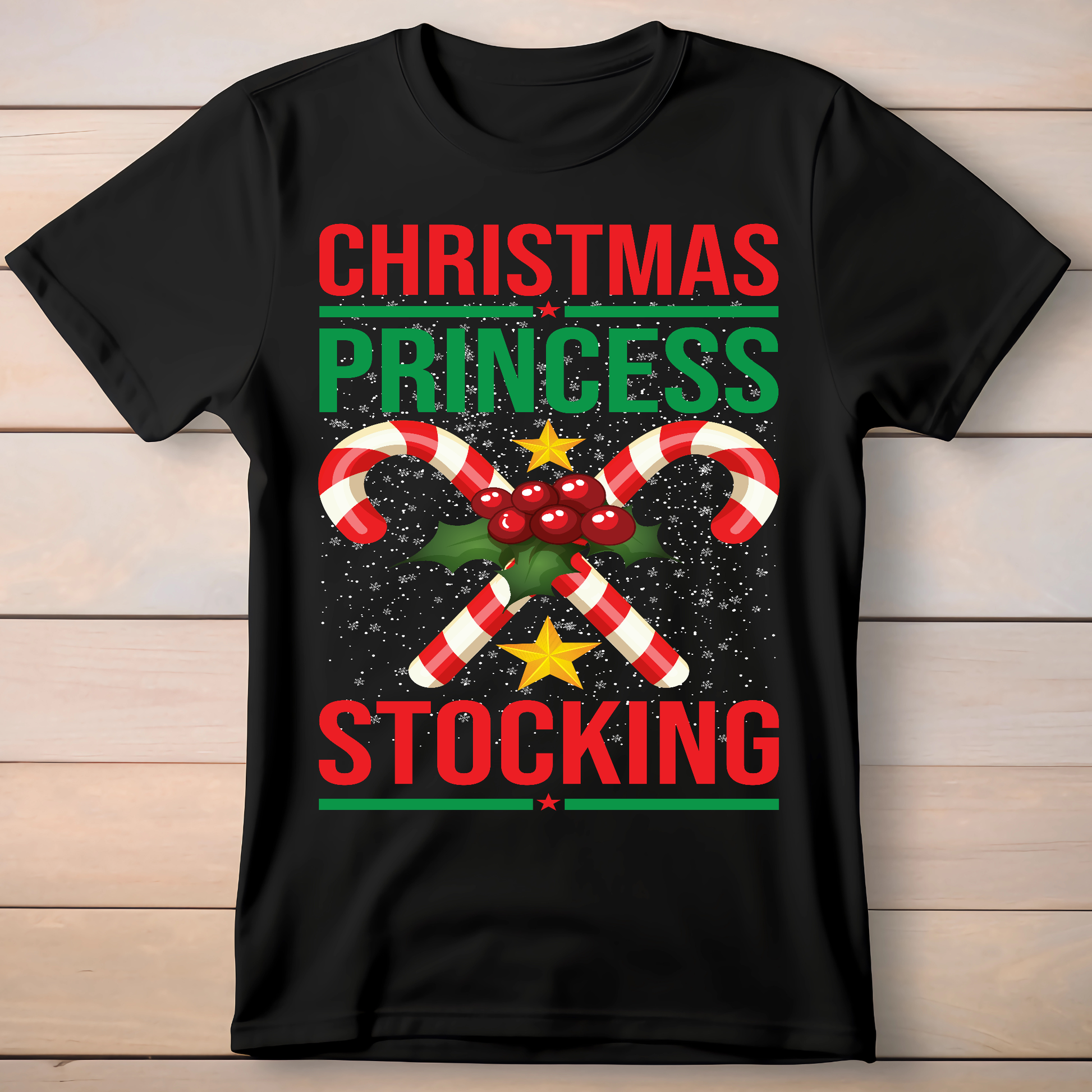 Christmas princess stocking Women's t-shirt - Premium t-shirt from Lees Krazy Teez - Just $19.95! Shop now at Lees Krazy Teez