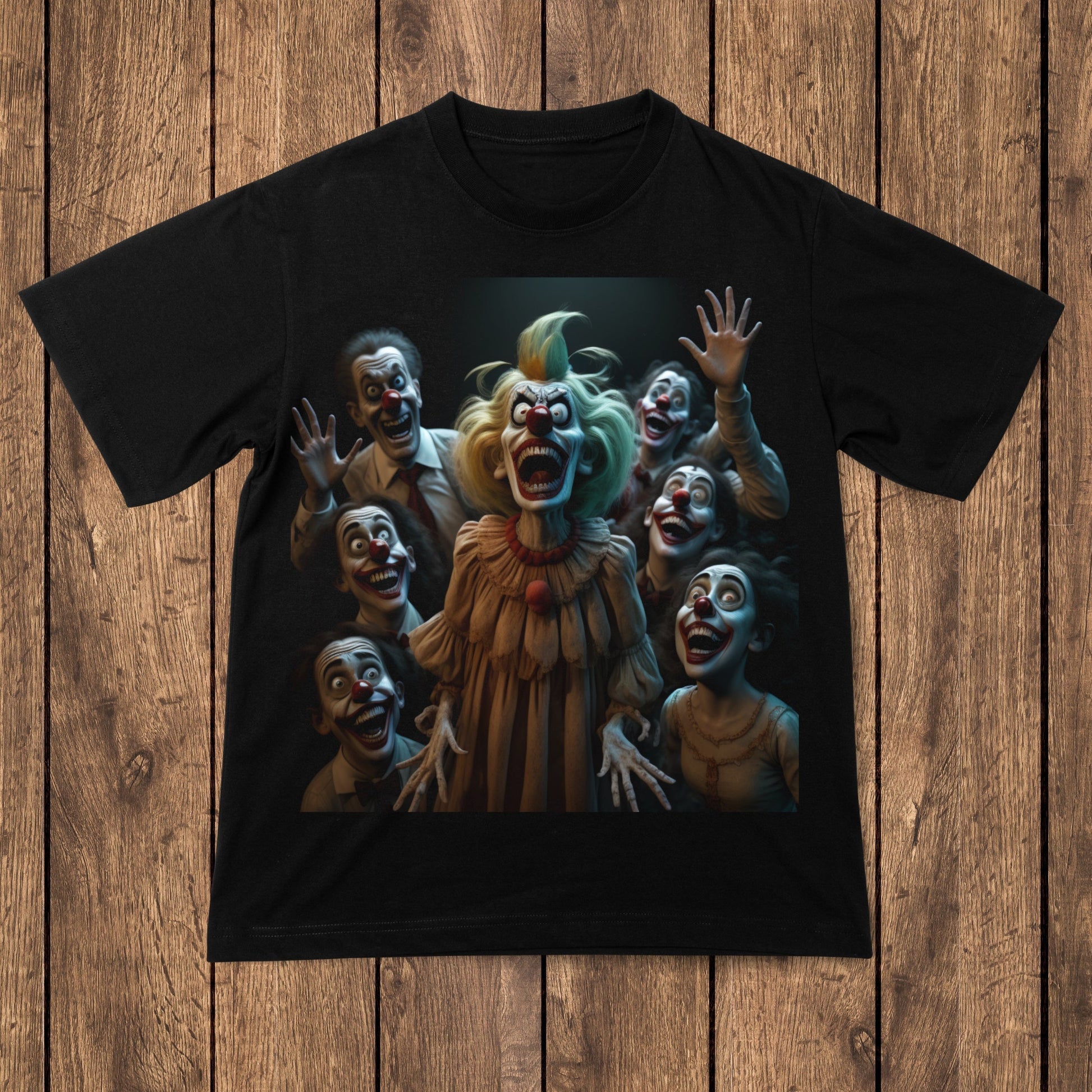 Clowns just clowning around laughing Halloween t-shirt - Premium t-shirt from Lees Krazy Teez - Just $24.95! Shop now at Lees Krazy Teez