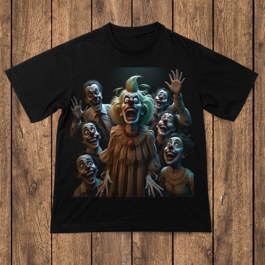 Clowns just clowning around laughing Halloween t-shirt - Premium t-shirt from Lees Krazy Teez - Just $24.95! Shop now at Lees Krazy Teez